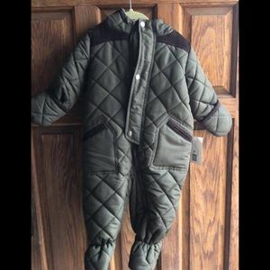 Olive Green Rothschild Snowsuit (12 month)